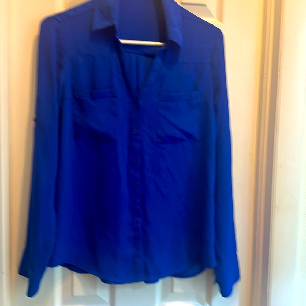 Express light weight button up shirt